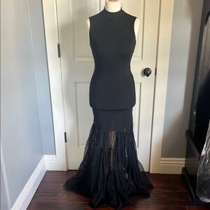 STAUD Black Maxi Dress